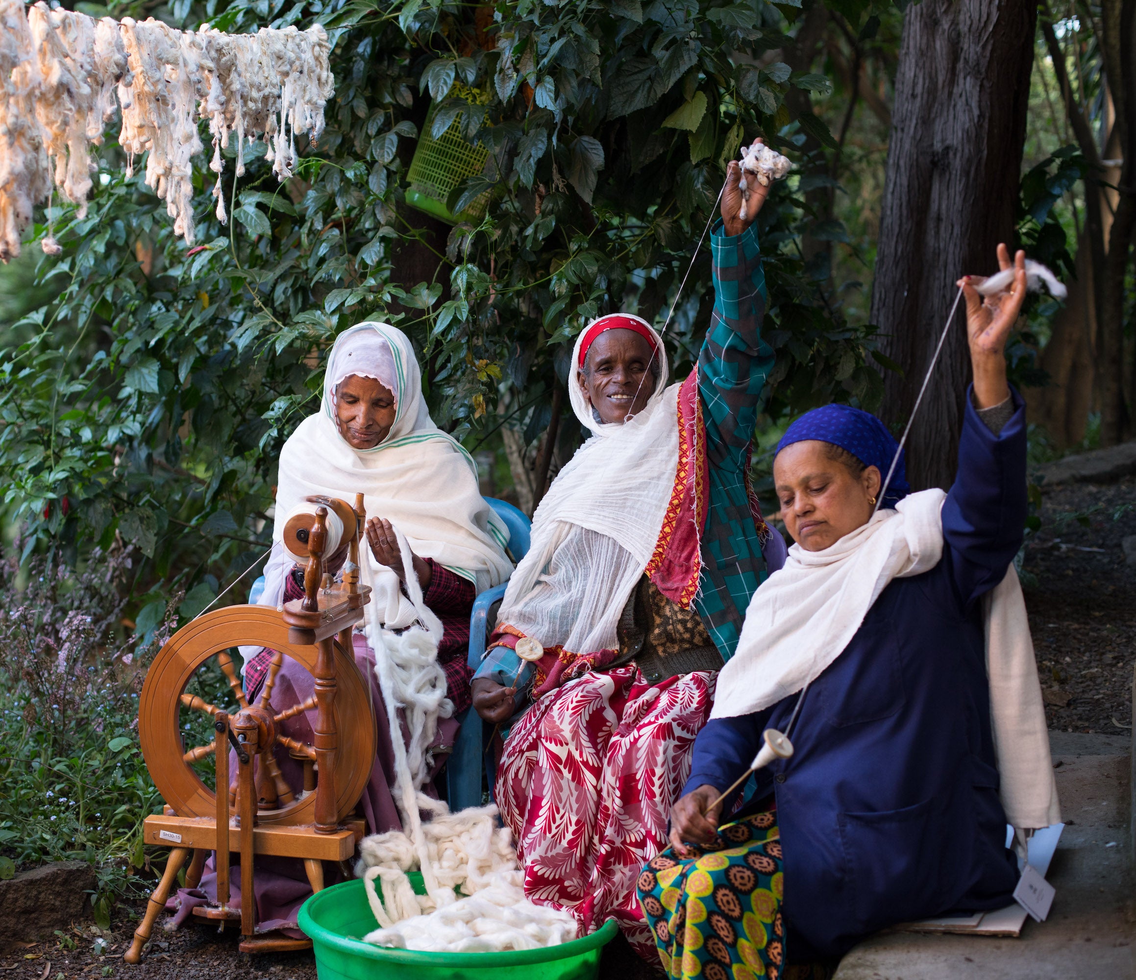 Sabahar workshop — silk spinning in Ethiopia